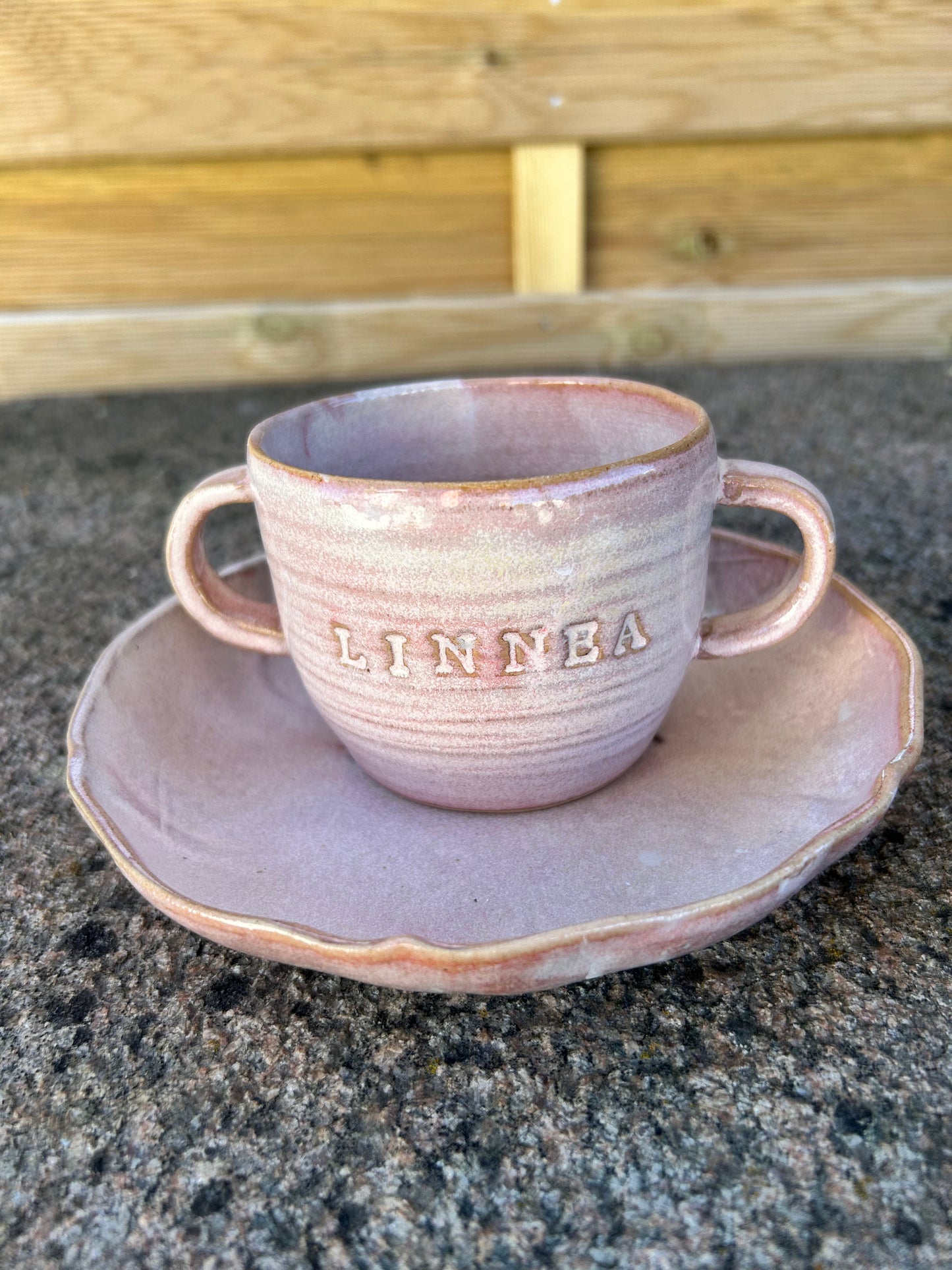 Barnservis rosa