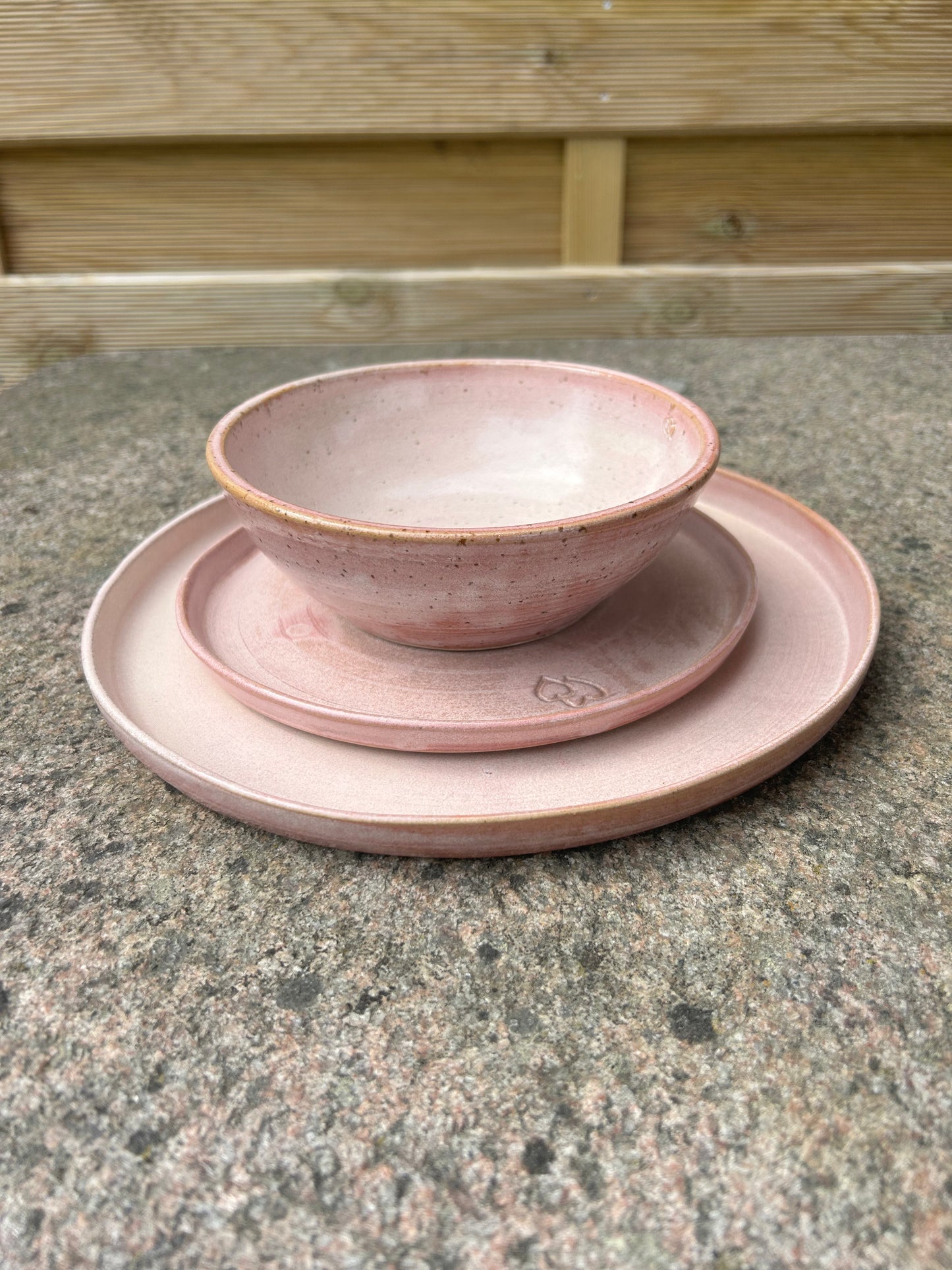 Middagsset rosa