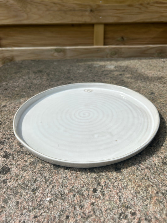 Tallrik stor vit